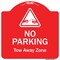 Signmission No Parking Tow Away Zone W/ Graphic Heavy-Gauge Aluminum Architectural Sign, 18" x 18", RW-1818-9815 A-DES-RW-1818-9815 - alternate 1